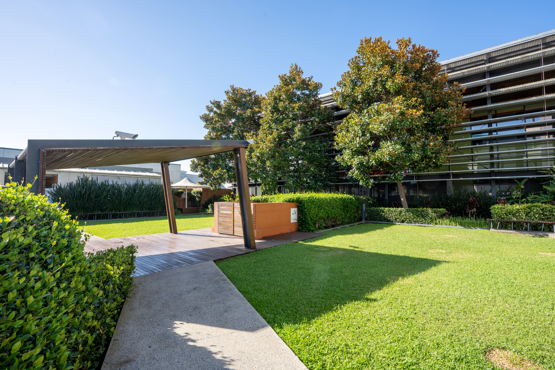 The Secret Garden, a quieter outdoor terrace space at Rouse Hill Town Centre.