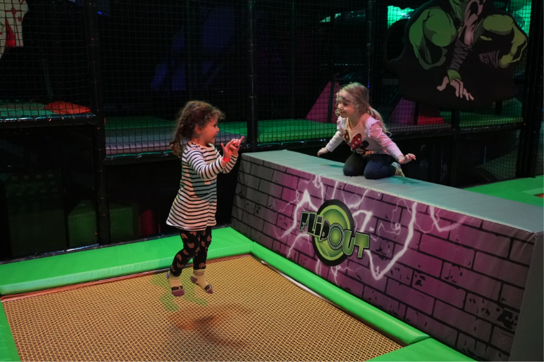 Trampolines at Flip Out Frenchs Forest